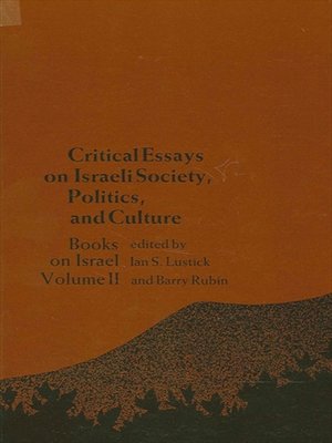 cover image of Critical Essays on Israeli Society, Religion, and Government